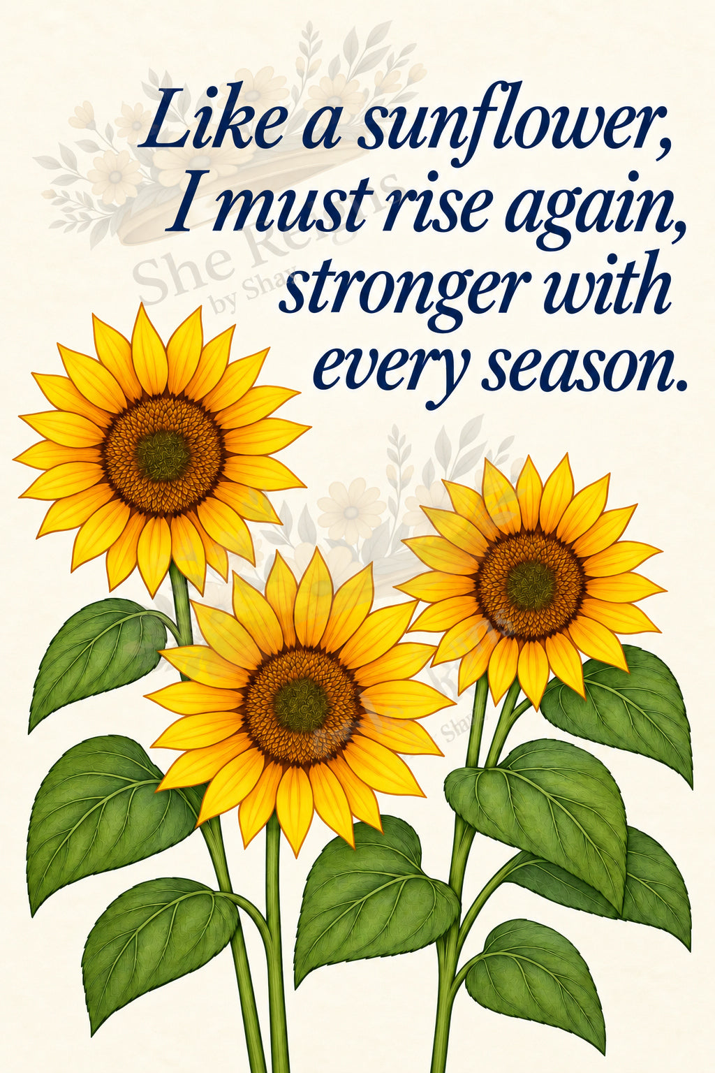 Stronger with Every Season Inspirational Printable Art | She Reigns by Shay