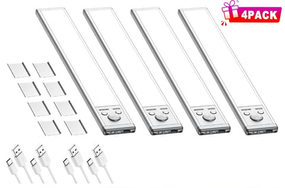 Rechargeable Motion Sensor LED Light Bars | Multi-Brightness Modes | Magnetic Stick-On | Indoor & Covered Outdoor Use