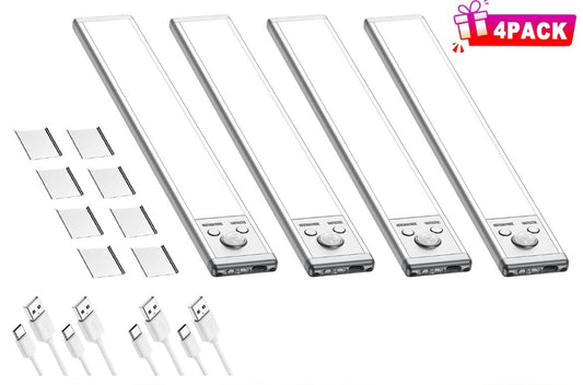 Rechargeable Motion Sensor LED Light Bars | Multi-Brightness Modes | Magnetic Stick-On | Indoor & Covered Outdoor Use