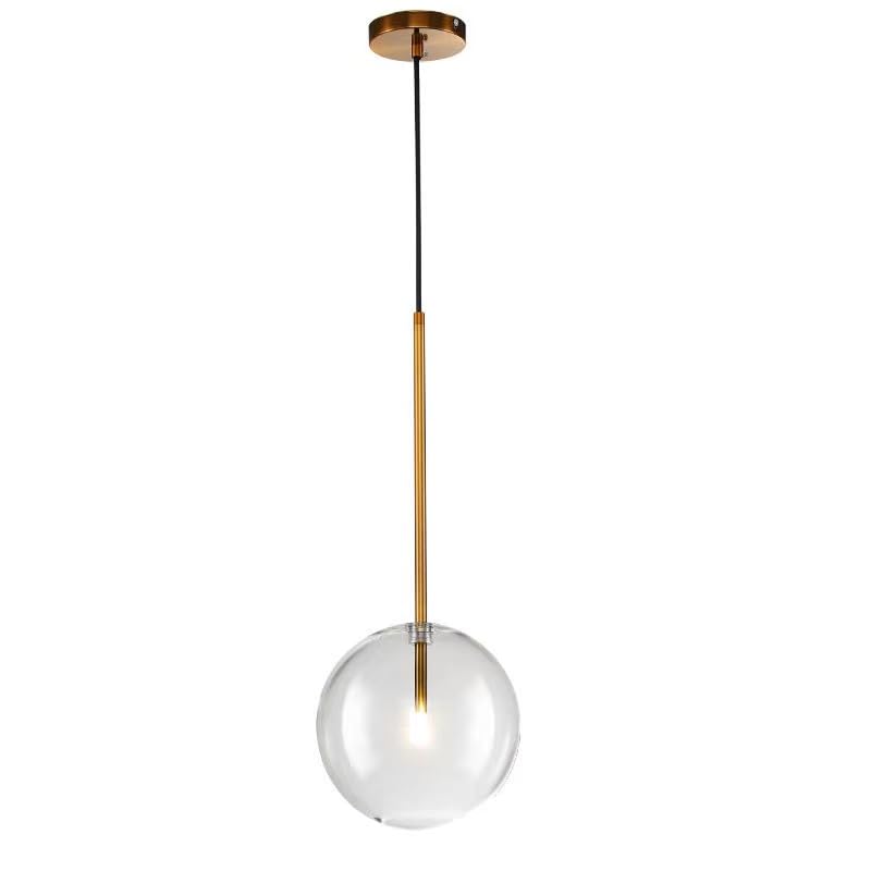 Modern Glass Globe Chandelier with Spiral Glass Globe Pendant Light Globe Chandelier Glass for Dining Room, Living Room, Kitchen, Island Foyer, Bedroom Entrance