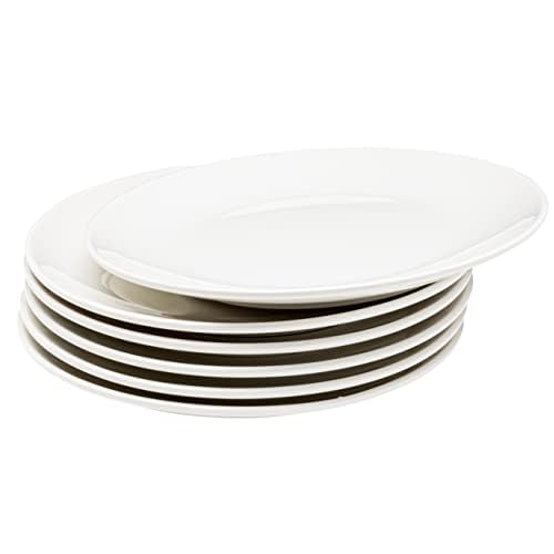 Vikko Ceramic Dinner Plates – Stackable White Plates