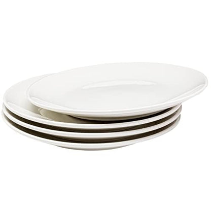 Vikko Ceramic Dinner Plates – Stackable White Plates