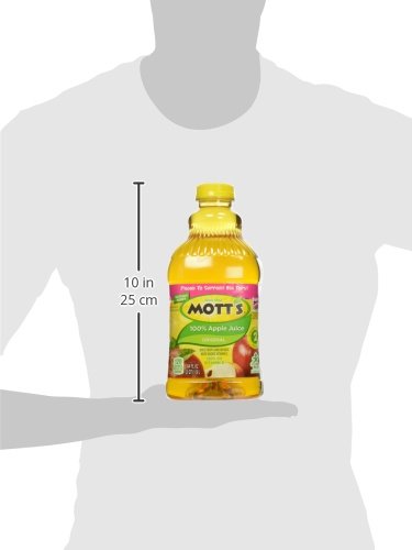 Mott's 100 % Original Apfelsaft, 8-fl-oz-Flaschen, 24 Stück (4 Packungen mit 6 Stück), 2 Portionen Obst, 100 % Fruchtsaft, glutenfrei, koffeinfrei, koscher, enthält keine künstlichen Farbstoffe oder Süßstoffe 