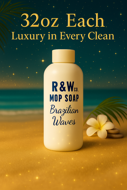 Brazilian Waves Mop Soap 1-Pack (32oz) – Lavish, High-End Home Experience | Highly Scented Multi-Surface Cleaner