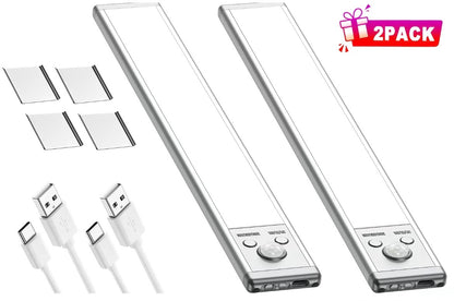 Rechargeable Motion Sensor LED Light Bars | Multi-Brightness Modes | Magnetic Stick-On | Indoor & Covered Outdoor Use