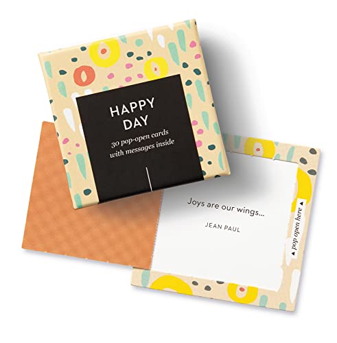 Compendium ThoughtFulls Pop-Open Cards — 2-Pack of Smile, Thank You — 60 Pop-Open Cards, Each with a Different Message Inside