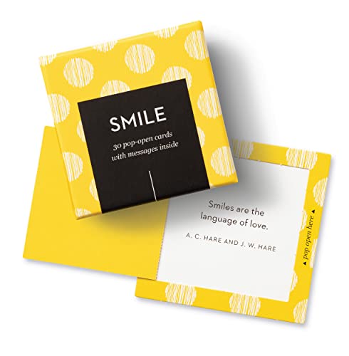 Cartes Pop-Open Compendium ThoughtFulls — Lot de 2 cartes Smile, Thank You — 60 cartes Pop-Open, chacune avec un message différent à l'intérieur 