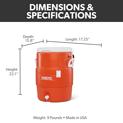 Igloo Sports Cooler | Insulated Beverage Dispenser with Spout |Portable Handwashing Station