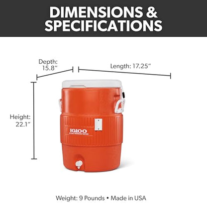 Igloo Sports Cooler | Insulated Beverage Dispenser with Spout |Portable Handwashing Station