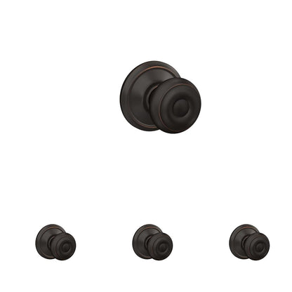Schlage F51A GEO-625-CAM Georgian Knob with Camelot Trim – Bright Chrome