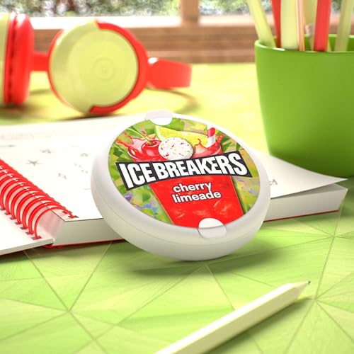 Ice Breakers Duo Fruit Plus Cool Cherry Sugar Free Mints Tins, 1.3 oz (8 Count)