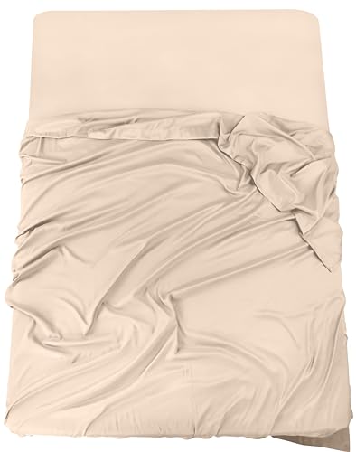 Draps plats Utopia Bedding - Lot de 6 - Tissu en microfibre brossé doux - Draps supérieurs résistants au rétrécissement et à la décoloration - Entretien facile (Queen, Blanc) 