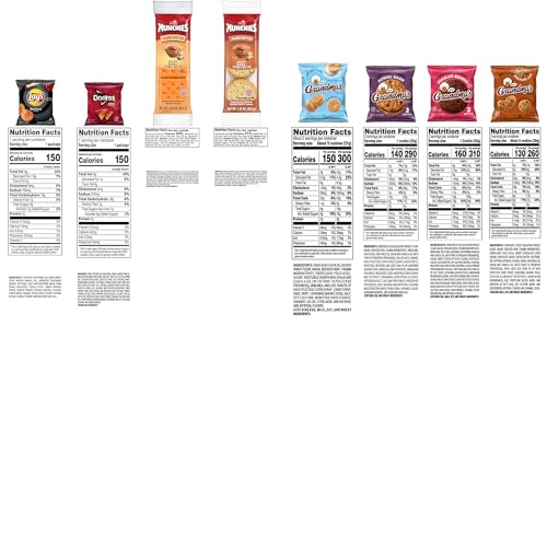 Coffret de collations ultimes Frito Lay, assortiment varié de chips, biscuits, craquelins et plus encore (paquet de 40) 