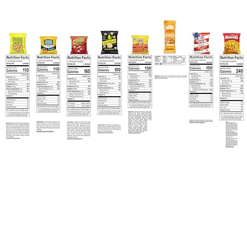 Frito Lay Ultimate Snack Care Package, Variety Assortment of Chips, Cookies, Crackers & More, (Pack of 40)