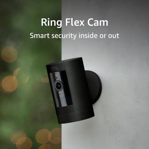 Ring Stick Up Cam Battery | Weather-Resistant Outdoor Camera, Live View, Color Night Vision, Two-way Talk, Motion alerts, Works with Alexa | White