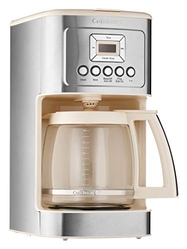 Cafetière Perfectemp Cuisinart DCC-3200WP1, 14 tasses en verre, blanc 