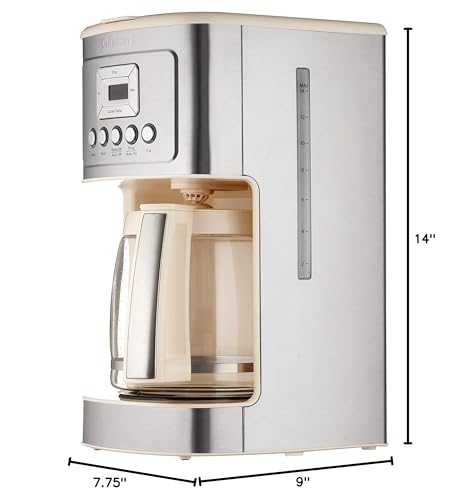 Cuisinart DCC-3200WP1 Perfectemp Kaffeemaschine, 14-Tassen-Glas, weiß 