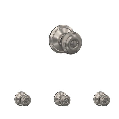 Schlage F51A GEO-625-CAM Georgian Knob with Camelot Trim – Bright Chrome