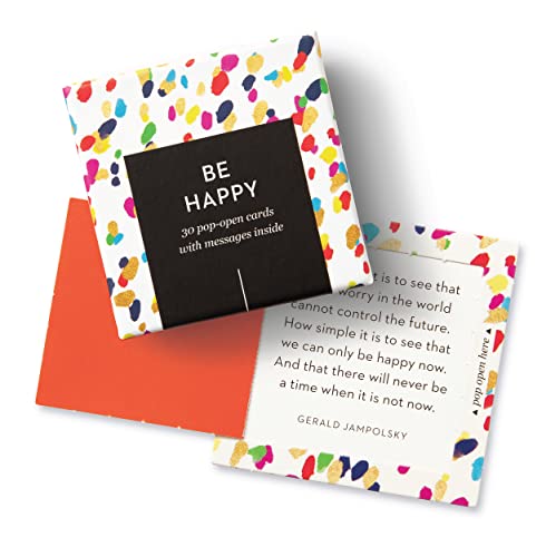 Compendium ThoughtFulls Pop-Open Cards — 2-Pack of Smile, Thank You — 60 Pop-Open Cards, Each with a Different Message Inside