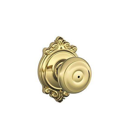 Schlage F51A GEO-625-CAM Georgian Knob with Camelot Trim – Bright Chrome