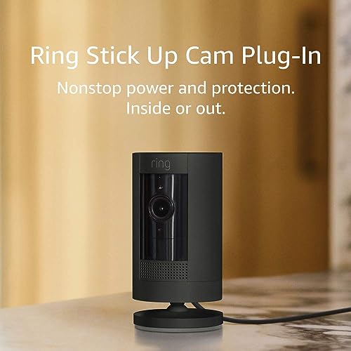 Ring Stick Up Cam Battery | Weather-Resistant Outdoor Camera, Live View, Color Night Vision, Two-way Talk, Motion alerts, Works with Alexa | White