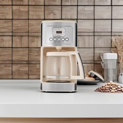 Cuisinart DCC-3200WP1 Perfectemp Kaffeemaschine, 14-Tassen-Glas, weiß 