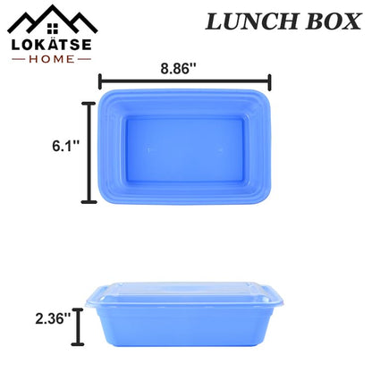 Prep Food Storage Containers with Lids – Reusable BPA-Free Lunch Bento Boxes, Stackable, Microwave, Dishwasher & Freezer Safe