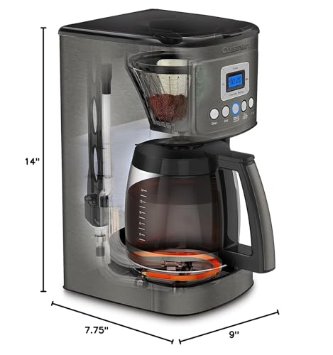 Cuisinart DCC-3200WP1 Perfectemp Kaffeemaschine, 14-Tassen-Glas, weiß 