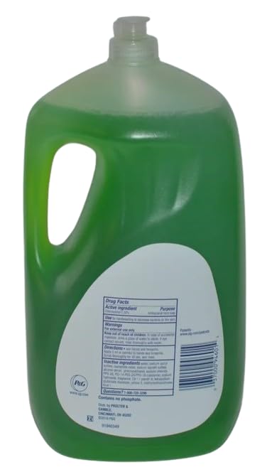 Dawn Platinum Dish Soap Liquid, Dishwashing Liquid, Grease Removal, Fresh Rain, 3x24oz + Sponge Bundle