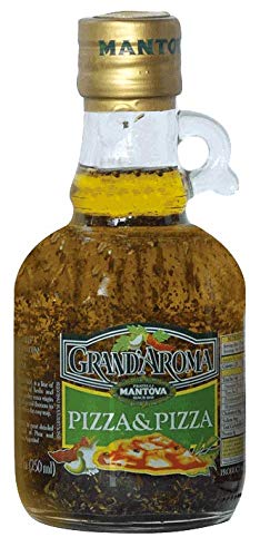 Huiles d'olive extra vierges aromatisées Mantova Grand'Aroma, coffret cadeau varié, fabriquées en Italie, pressées à froid, 100 % naturelles, bonnes pour le cœur, pour griller, faire des barbecues, fumer et cuisiner, 250 ml (lot de 4) 