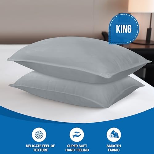 Utopia Bedding Bed Pillows for Sleeping (White), Queen Size, Set of 2, Hotel Pillows, Cooling Pillows for Side, Back or Stomach Sleepers