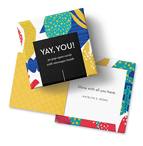 Compendium ThoughtFulls Pop-Open Cards — 2-Pack of Smile, Thank You — 60 Pop-Open Cards, Each with a Different Message Inside