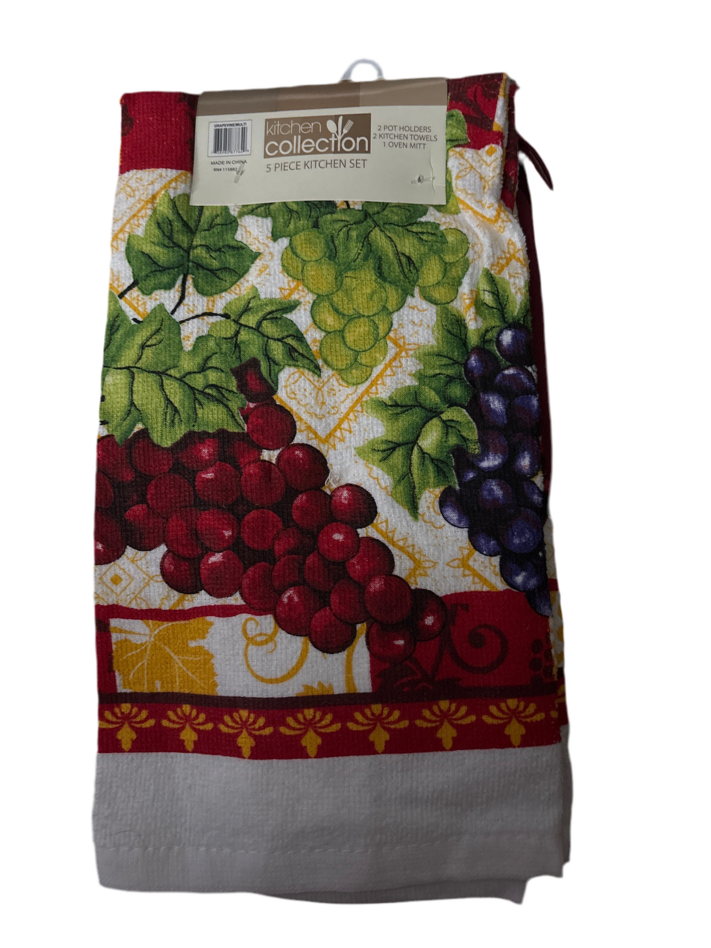 5-Piece Kitchen Set – Vineyard Theme (For Less Than You Guess)