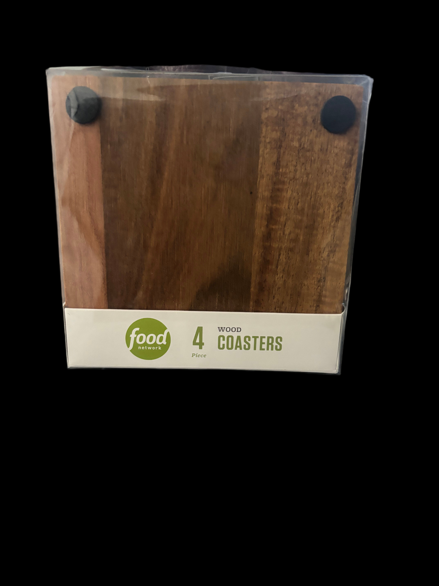 Premium 4-Piece Wood Coaster Set – Timeless Craftsmanship