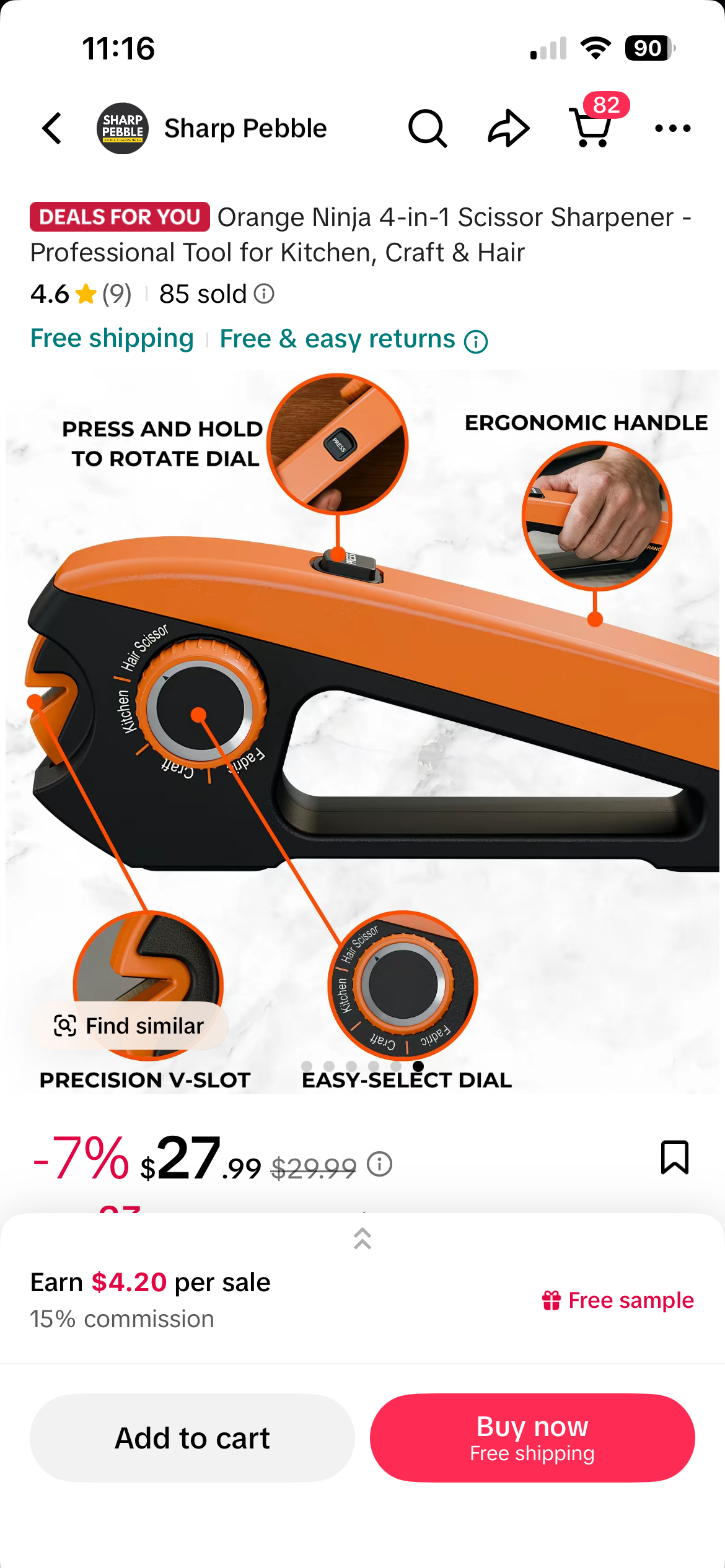 4-in-1 Scissor Sharpener