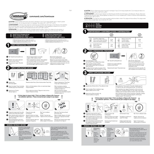 Command-Vielfaltspaket, inkl. 10 Paar Bildaufhängestreifen, 6 Drahthaken und 8 Universalhaken zum Aufhängen von Weihnachtsdekorationen, beschädigungsfreies Aufhängen von bis zu 19 Artikeln mit Command-Streifen, 1 Set 