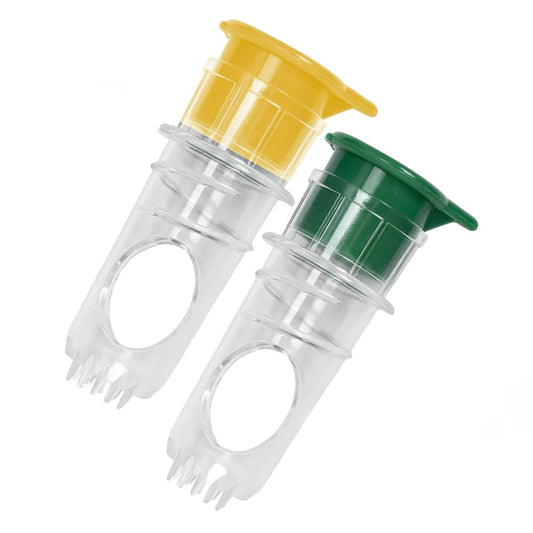Lemon Squeezer,2025 New Screw-Top Lemon Squeezer Manual Lemon Juicer with Built-In Filter Orange Citrus Press, Spout for Cocktails Drinks Easy to Use (yellow+green2pcs)
