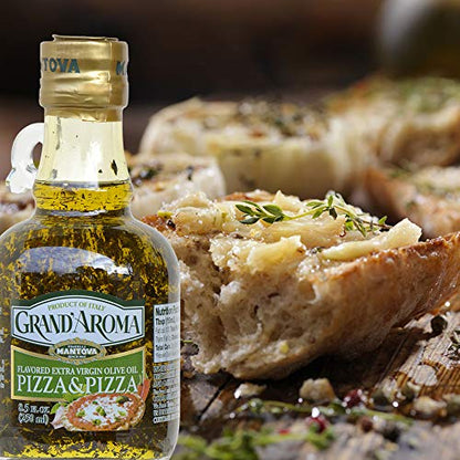 Mantova Infused Olive Oil Gift Set – 4 Flavor Variety, Cold-Pressed EVOO