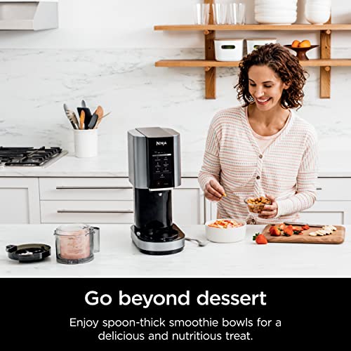 Ninja NC301 CREAMi Ice Cream Maker – 7 Programs, 2 Pint Containers, Lids
