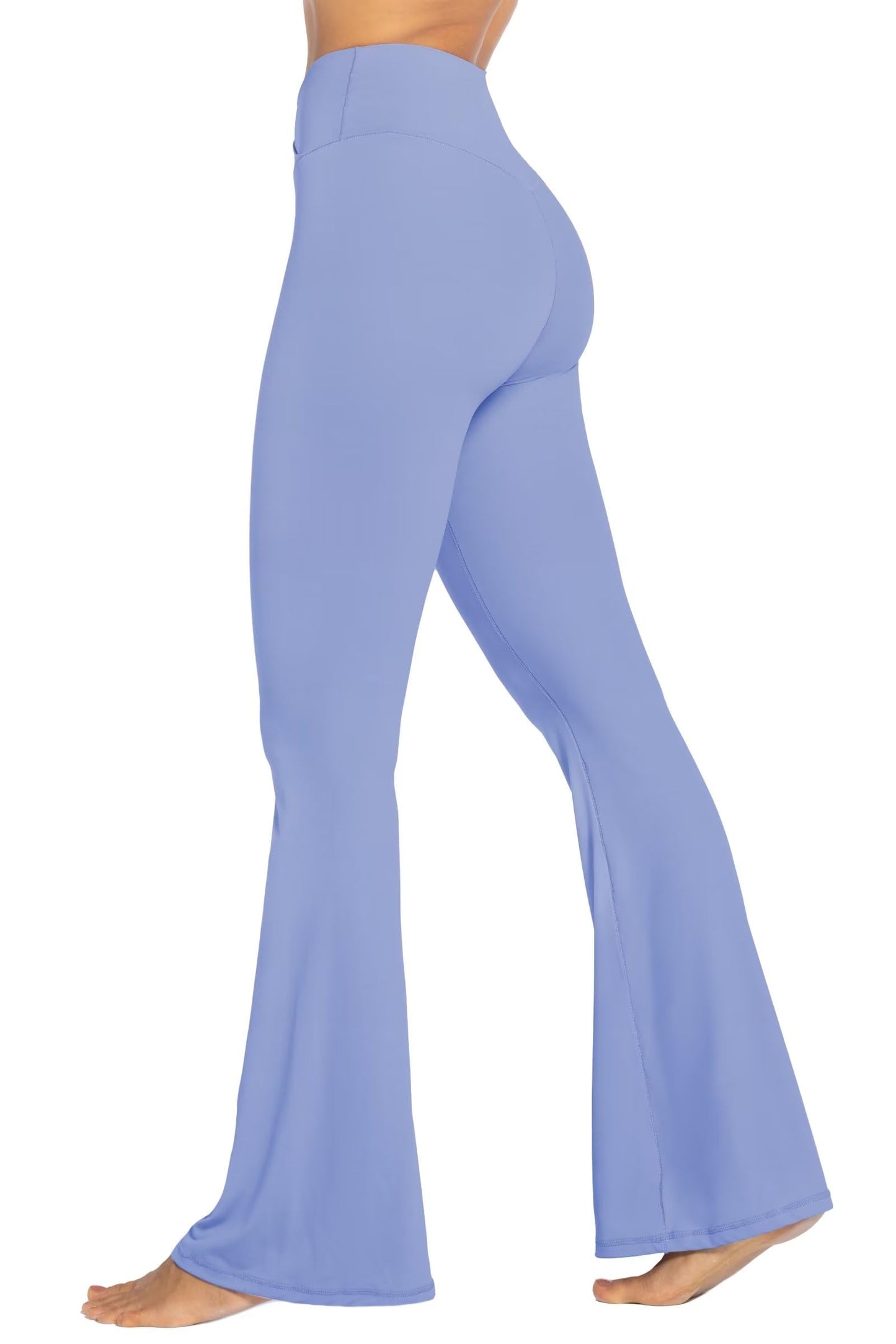 Sunzel Womens Flare Leggings No Front Seam Flare Yoga Pants with Tummy Control Crossover High Waist and Wide Leg