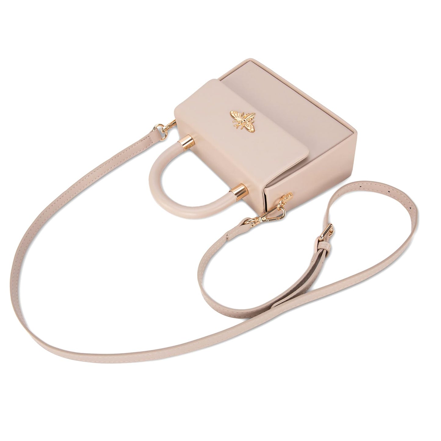 Milan Chiva Small Top Handle Purses for Women Mini Satchel Crossbody Bag Elegant Square Bag