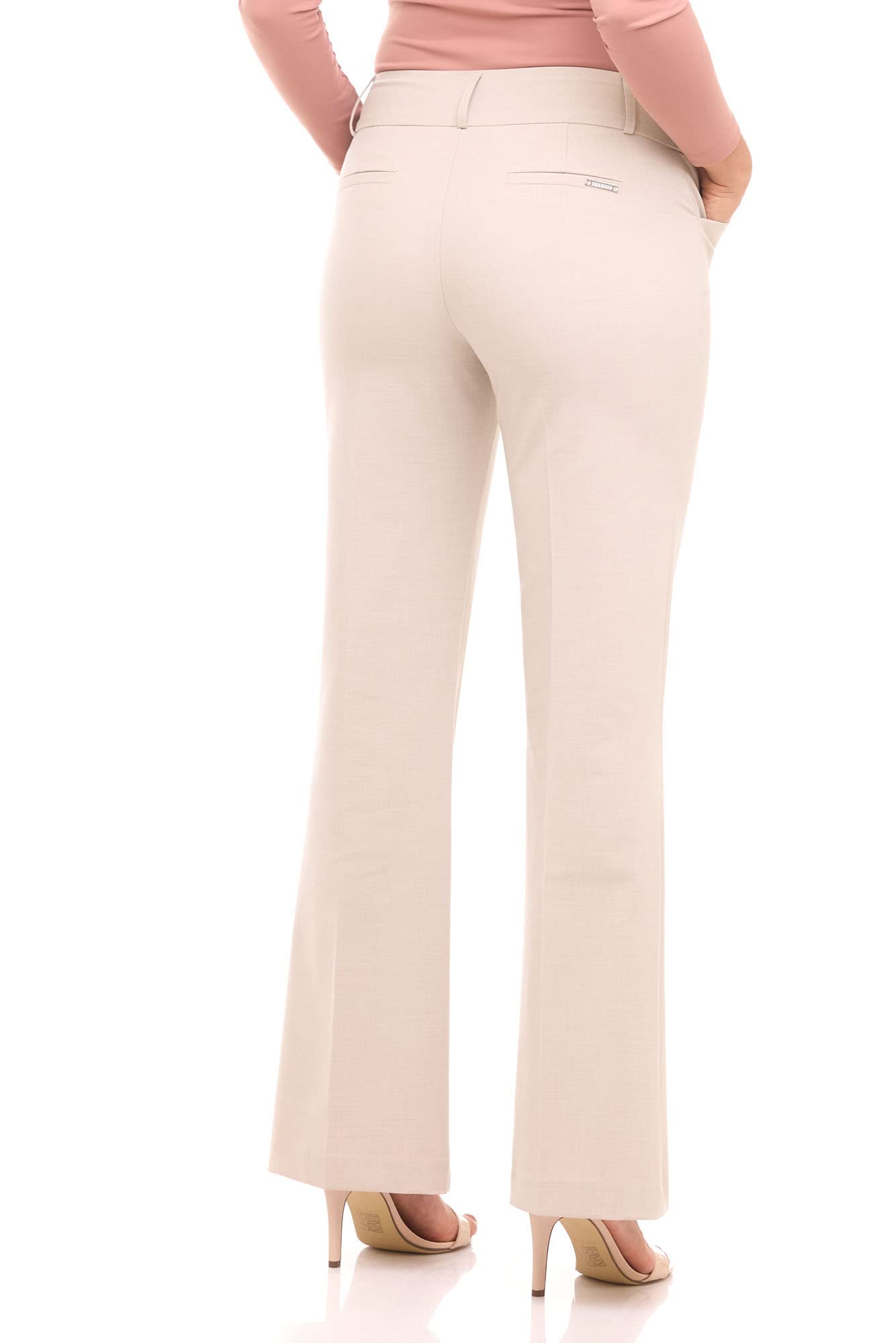 Pantalon à enfiler à jambe large Smart Stretch pour femme de Rekucci, du bureau au dîner 