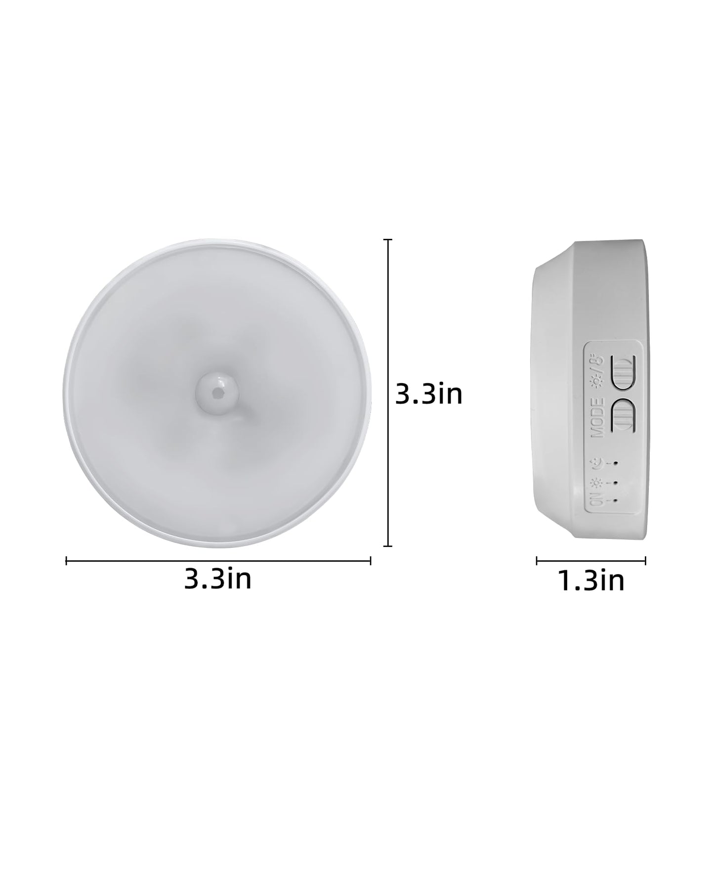 EZVALO 8 Pack Motion Sensor Closet Lights, 1200mAh Rechargeable LED Night Lights, Under Cabinet Lights, Puck Light, Dimmable, 3 Color Temps, Magnetic, Stick on for Kitchen, Stairs, Bathroom