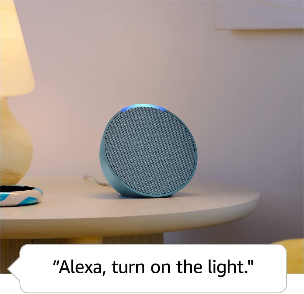 Amazon Echo Pop (neuestes Modell), kompakter Smart-Lautsprecher mit vollem Sound und Alexa, Anthrazit 