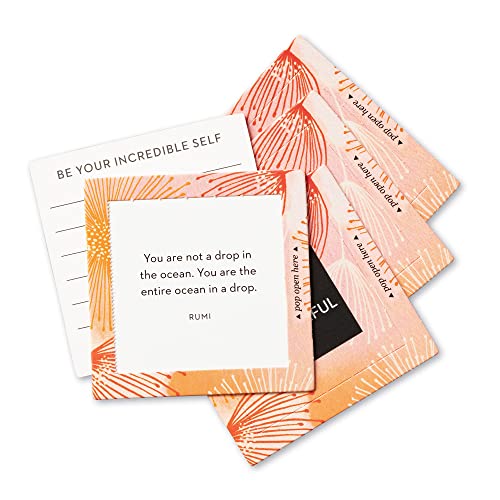 Compendium ThoughtFulls Pop-Open Cards — 2-Pack of Smile, Thank You — 60 Pop-Open Cards, Each with a Different Message Inside