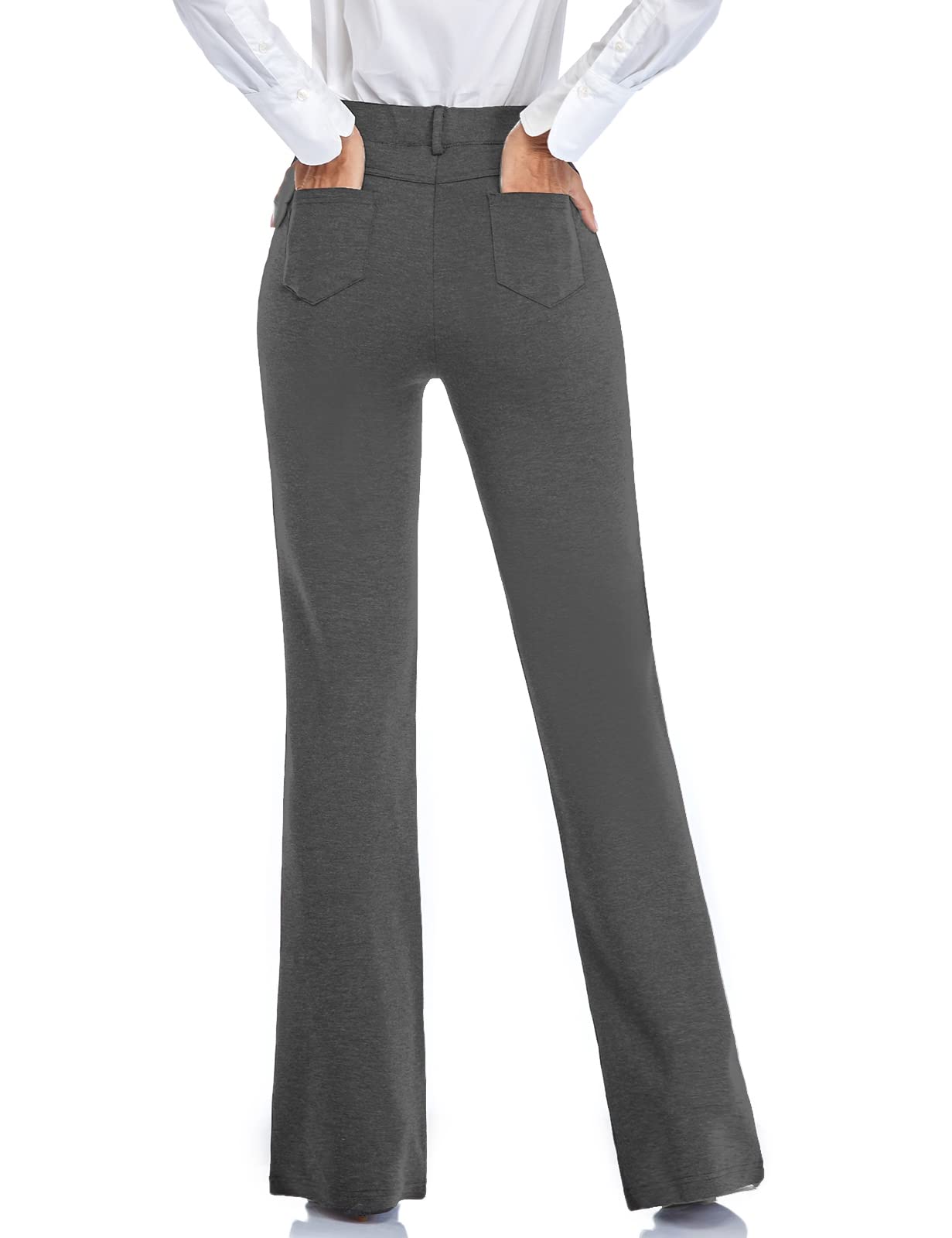 Tapata Women's 28''/30''/32''/34'' Stretchy Bootcut Dress Pants with Pockets Tall, Petite, Regular for Office Work Business