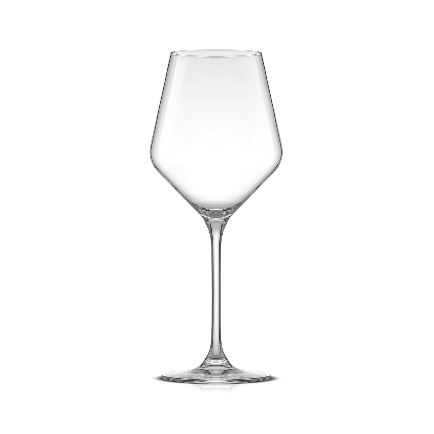 Verres à vin rouge italien JoyJolt Layla, lot de 4, 17 oz, transparents – Fabriqués en Europe 