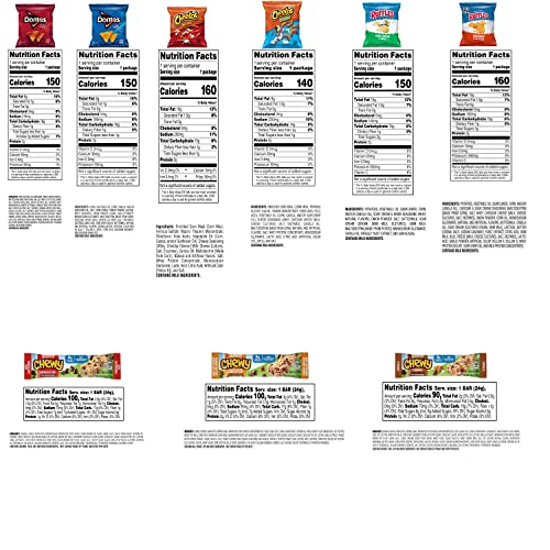 Frito Lay Ultimate Snack Care Package, Variety Assortment of Chips, Cookies, Crackers & More, (Pack of 40)