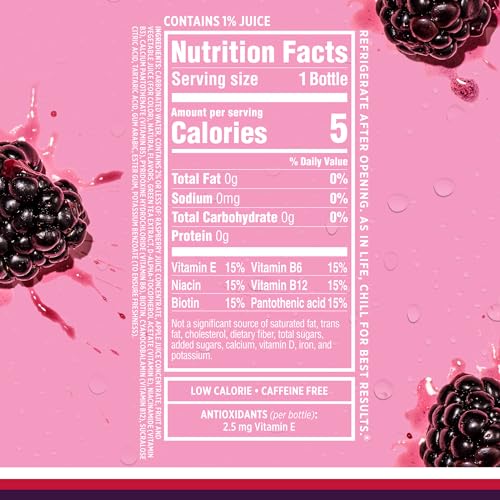 Sparkling Ice, Black Cherry Sparkling Water, Zero Sugar Flavored Water, with Vitamins and Antioxidants, Low Calorie Beverage, 17 fl oz Bottles (Pack of 12)