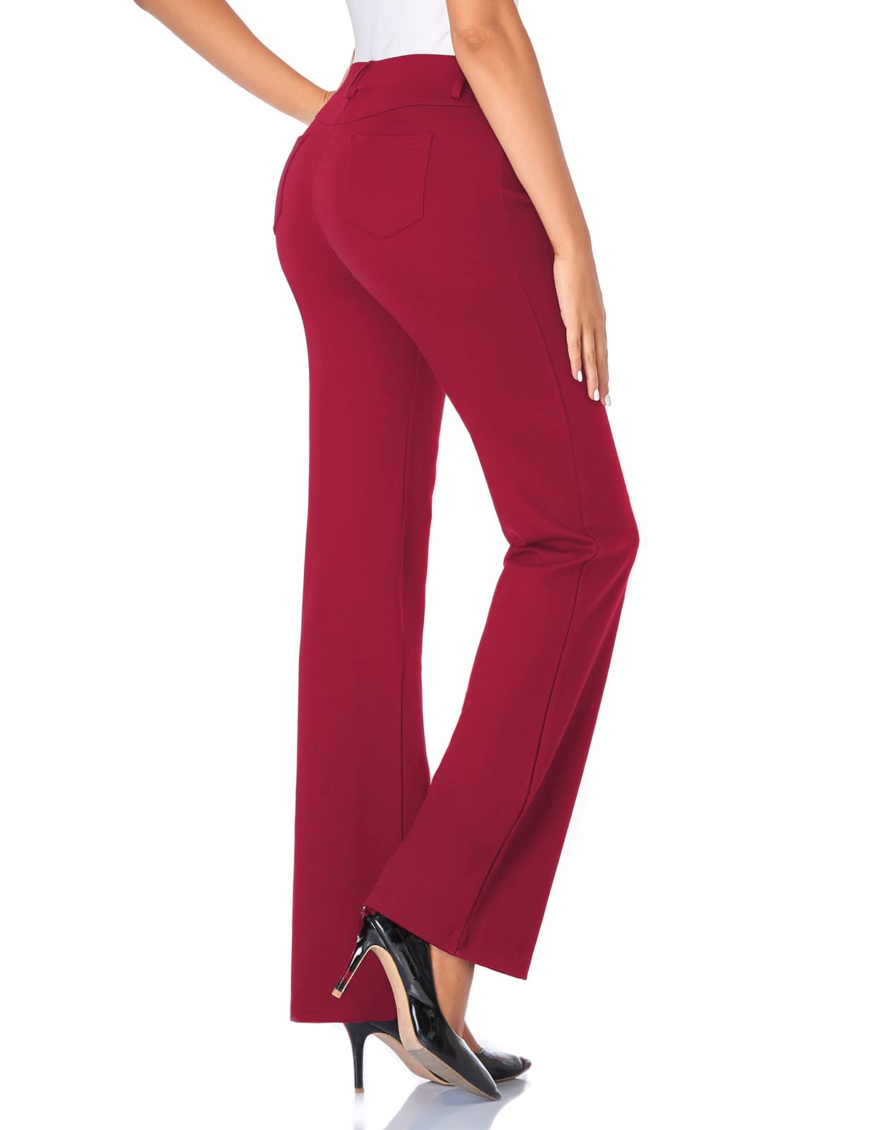 Pantalon extensible pour femme Tapata 28''/30''/32''/34'' avec poches, taille haute, petite, taille standard pour le travail au bureau 